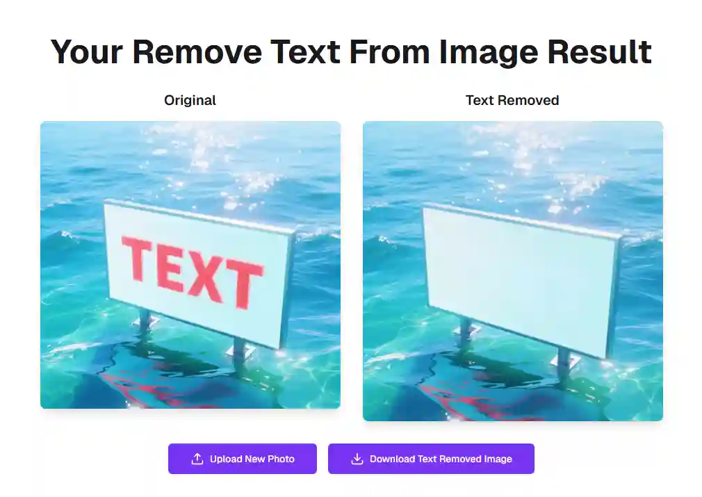 Automatic detection workflow shows can ai remove text from an image without manual selection, highlighting smart segmentation and targeted inpainting for accurate results.